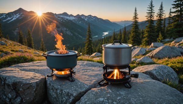Rechaud portable gaz cuisine randonnee